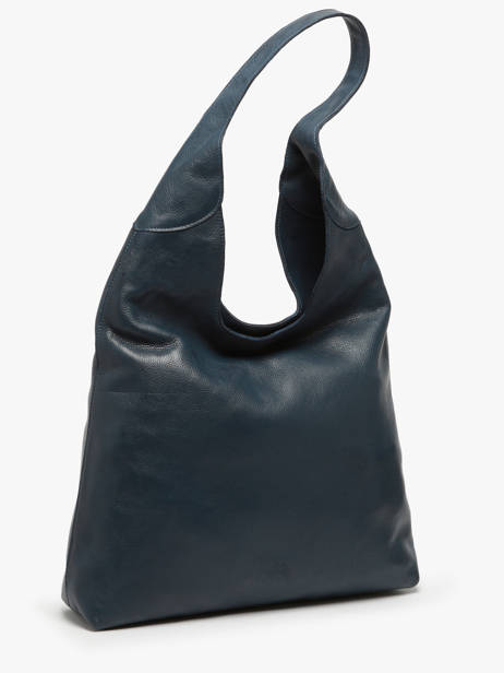 Sac Porté épaule Cow Cuir Basilic pepper Bleu cow BCOW2L vue secondaire 1