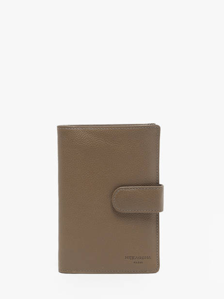 Wallet Leather Hexagona Brown confort 467282