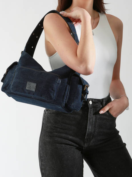 Sac Banane Basilic pepper Bleu cargo denim BCAD05 vue secondaire 1