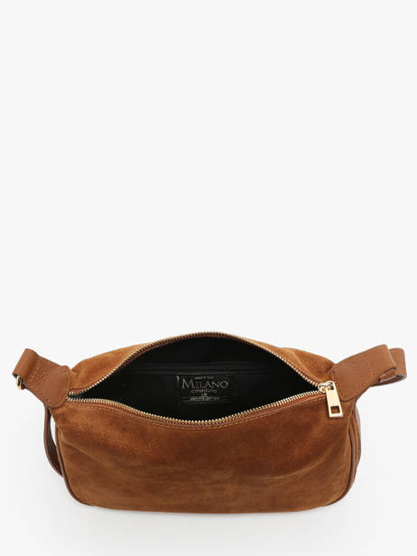 Ccrossbody Shoulder Bag Velvet Caviar Leather Milano Brown velvet caviar VC24113 other view 3