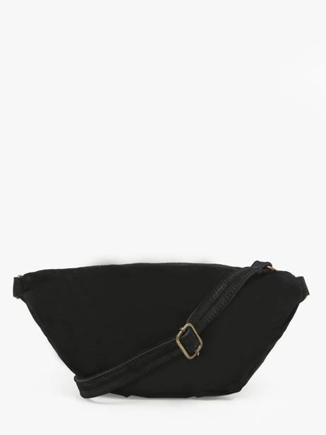 Sac Banane Milano Noir velvet VE24119 vue secondaire 4