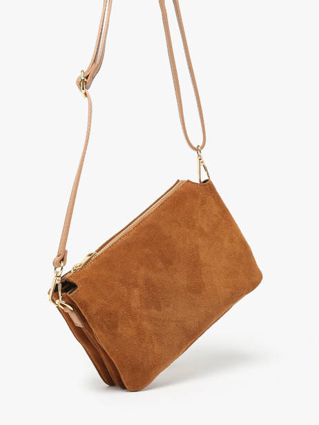 Shoulder Bag Velvet Caviar Milano Brown velvet caviar VC24117 other view 2