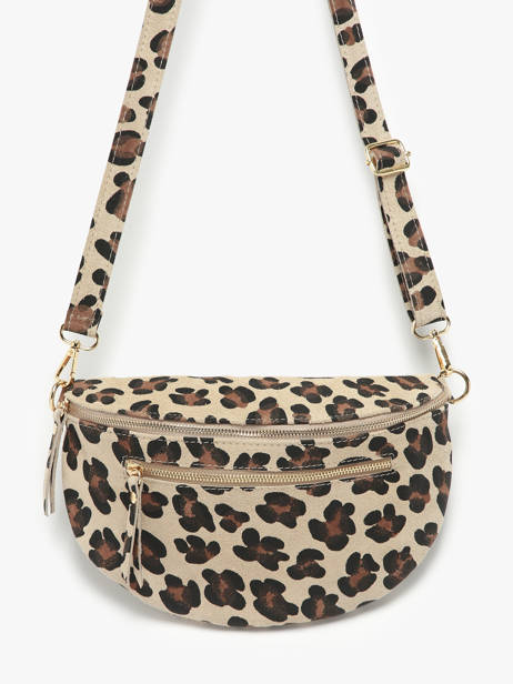 Sac Banane Velvet Leopardo Cuir Milano Multicolore velvet leopardo VL24091 vue secondaire 2