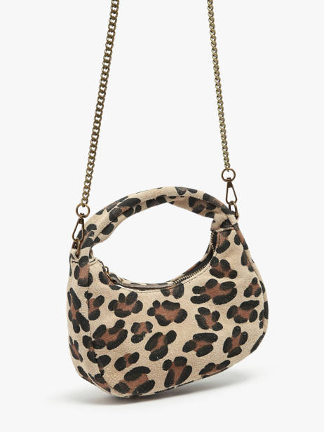 Sac Bandoulière Velvet Leopardo Cuir Milano Multicolore velvet leopardo VL24113 vue secondaire 2