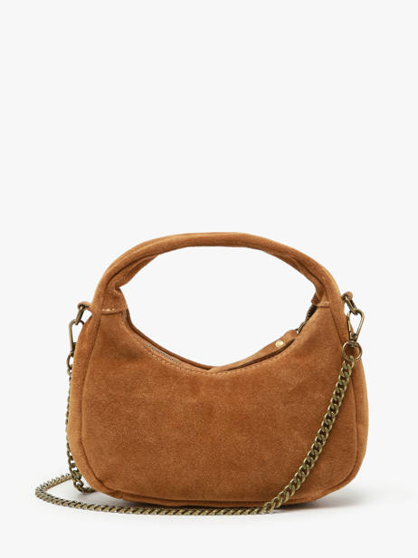 Crossbody Bag Velvet Leather Milano Orange velvet VE24113 other view 4