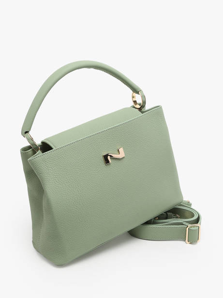 Leather Magnolia Top-handle Bag Nathan baume Green eden 3 other view 2