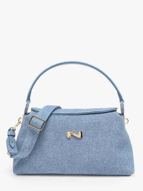 Sac Porté épaule Denim Nathan baume Bleu denim 4D