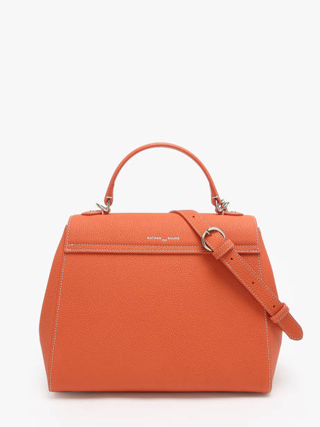 Sac Porté Main Ginkgo Cuir Nathan baume Orange ginkgo 1 vue secondaire 4