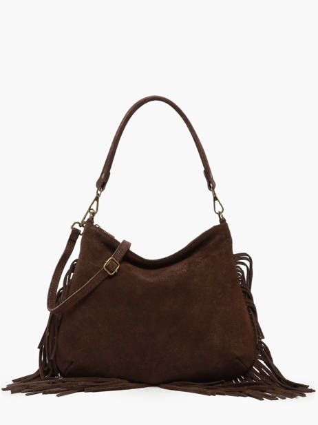 Sac Bandoulière Velvet Cuir Milano Marron velvet VE241117
