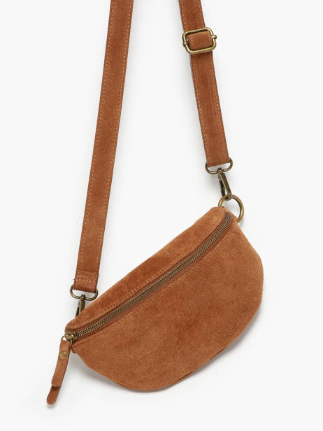 Belt Bag Milano Brown velvet VE19091 other view 2