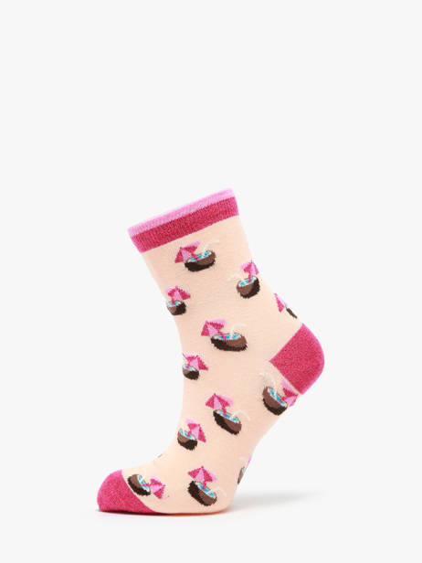 Chaussettes Cabaia Rose socks SON