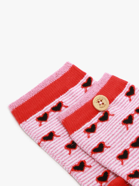 Chaussettes Cabaia Rose socks LAU vue secondaire 1