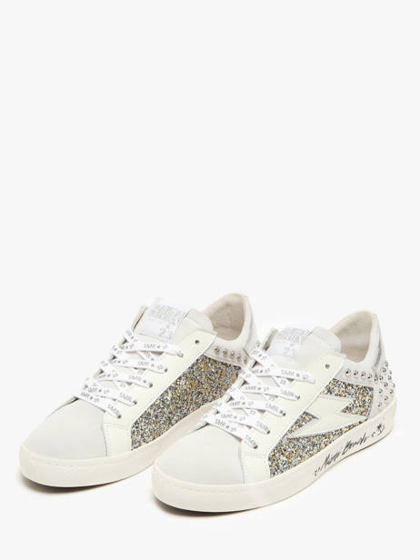 Sneakers Roy En Cuir Semerdjian Blanc accessoires ROYB502 vue secondaire 2