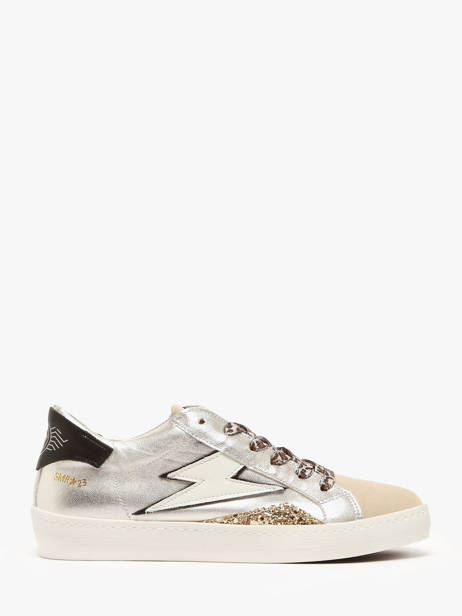 Sneakers Larry En Cuir Semerdjian Argent accessoires LARRY514