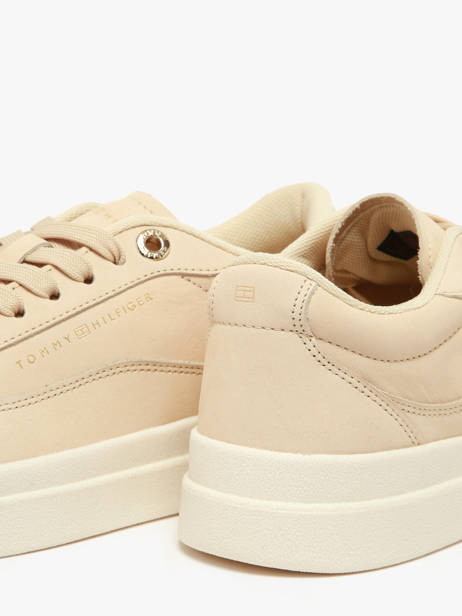 Sneakers En Cuir Tommy hilfiger Beige women 8462ACJ vue secondaire 3