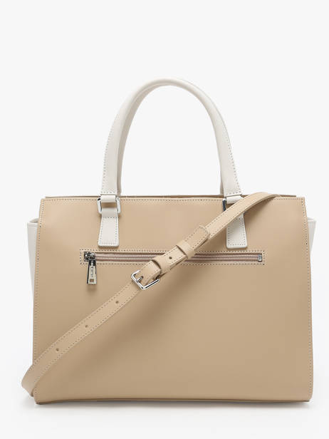 Sac Trapèze Smooth Cuir Lancaster Beige smooth 4 vue secondaire 4