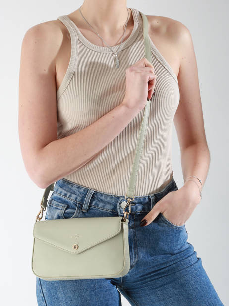 Shoulder Bag Saffiano David jones Green saffiano CM6120H other view 1