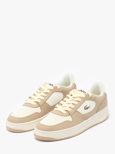 Sneakers En Cuir Lacoste Beige men 9SMA0045 vue secondaire 1