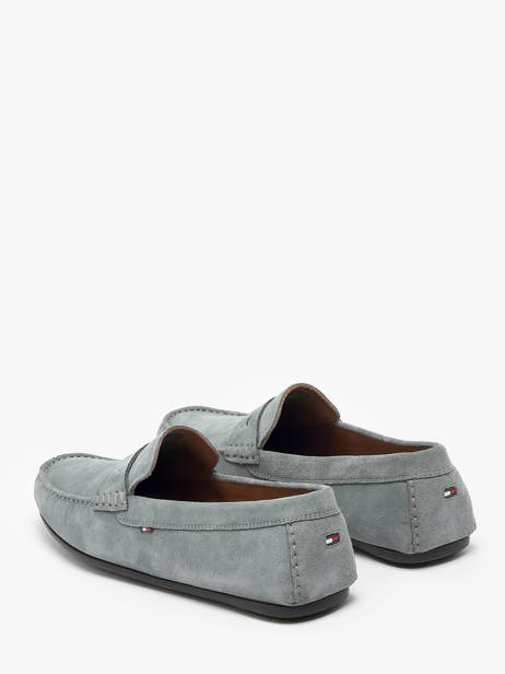 Mocassins En Cuir Tommy hilfiger Gris men 4998PN6 vue secondaire 3