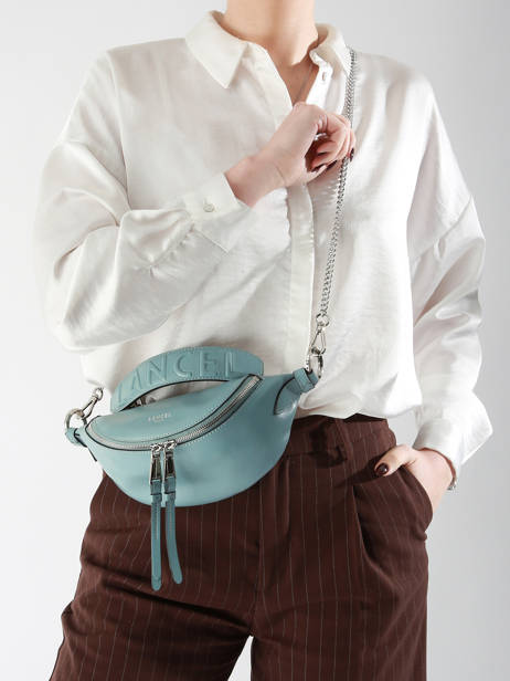 Sac Xs Origami Cuir Lancel Bleu origami A12526 vue secondaire 1