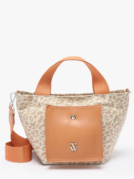 Sac Porté Main Leopard Vanessa wu Marron leopard MA0134