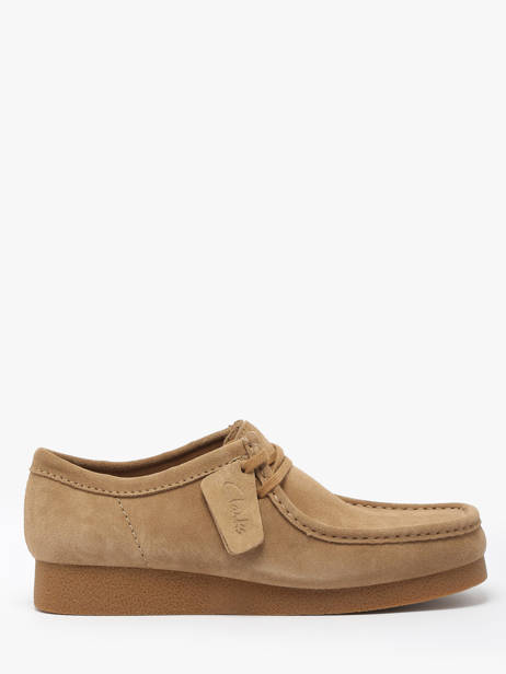 Chaussures Derbies Wallabee En Cuir Clarks Beige men 26172821