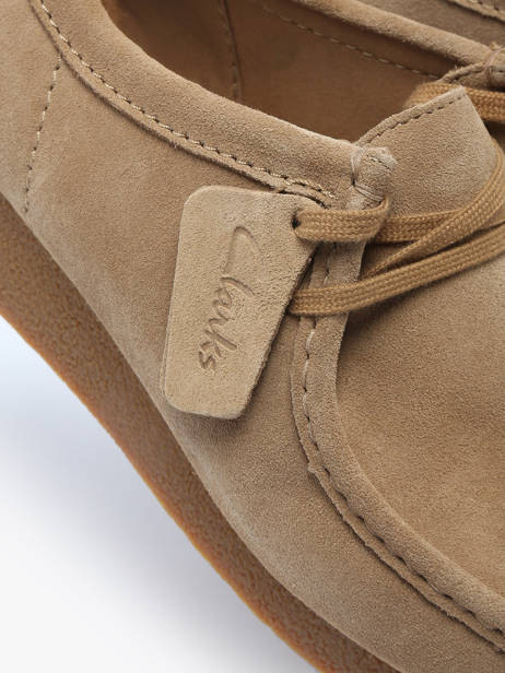 Chaussures Derbies Wallabee En Cuir Clarks Beige men 26172821 vue secondaire 3