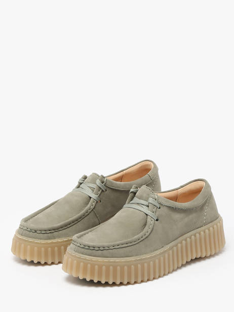 Chaussures Derbies Torhill Bee Clarks Vert women 26181190 vue secondaire 1