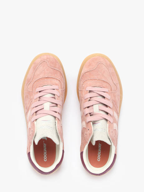 Sneakers Goal En Cuir Coolway Rose women 7603184 vue secondaire 3