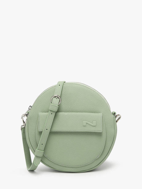 Sac Bandoulière Dorine Cuir Nathan baume Vert nathan 32PO