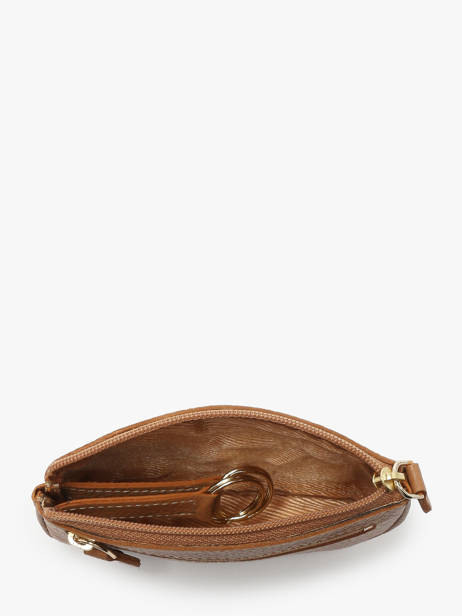 Leather Caviar Coin Purse Crinkles Brown caviar 14036 other view 1