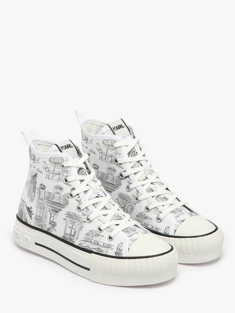 Sneakers Kampus Max Jorge Karl lagerfeld Blanc accessoires KL60455 vue secondaire 1