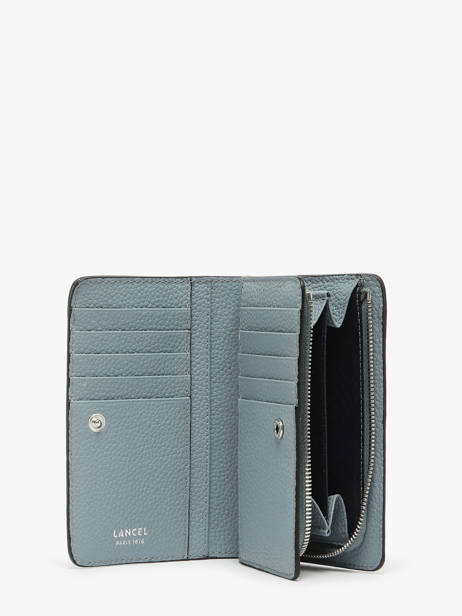 Portefeuille Rectangulaire Zippé Ninon Cuir Lancel Bleu ninon A11123 vue secondaire 1