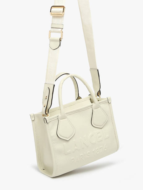 Cabas Zippé S Jour Cuir Lancel Beige jour A12995 vue secondaire 2