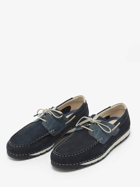 Chaussures De Ville En Cuir Fluchos Bleu men F1449 vue secondaire 2