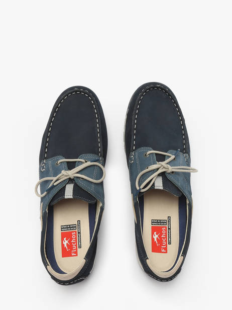 Chaussures De Ville En Cuir Fluchos Bleu men F1449 vue secondaire 4