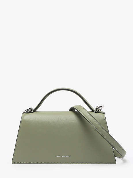 Sac Bandoulière K Signature Cuir Karl lagerfeld Vert k signature A1W30458 vue secondaire 4