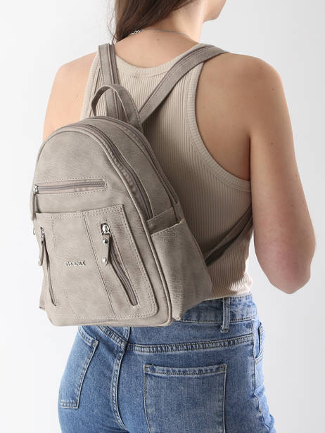 Sac à Dos Miniprix Beige basic P19 vue secondaire 1