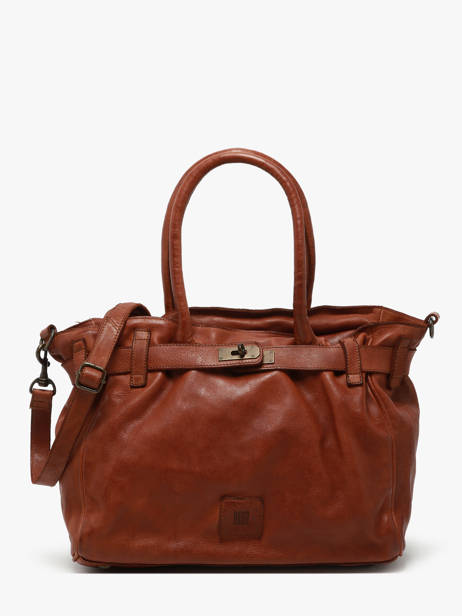 Sac Porté épaule Heritage Cuir Biba Marron heritage BT26