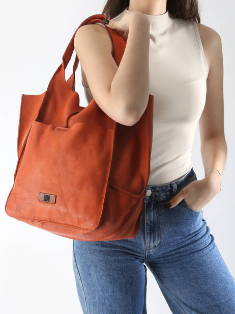 Sac Porté épaule Heritage Cuir Biba Orange heritage HOM1L vue secondaire 1