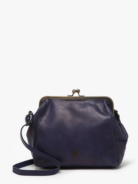 Sac Bandoulière Heritage Cuir Biba Bleu heritage BT22