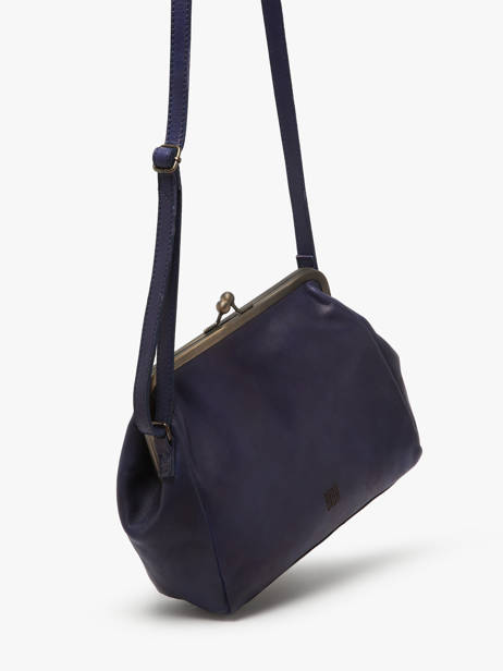 Sac Bandoulière Heritage Cuir Biba Bleu heritage BT22 vue secondaire 2