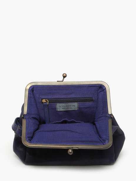 Sac Bandoulière Heritage Cuir Biba Bleu heritage BT22 vue secondaire 3