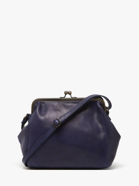 Sac Bandoulière Heritage Cuir Biba Bleu heritage BT22 vue secondaire 4