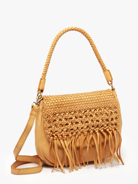 Sac Porté épaule Heritage Cuir Biba Jaune heritage VAR1L vue secondaire 2