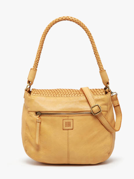 Sac Porté épaule Heritage Cuir Biba Jaune heritage VAR1L vue secondaire 4