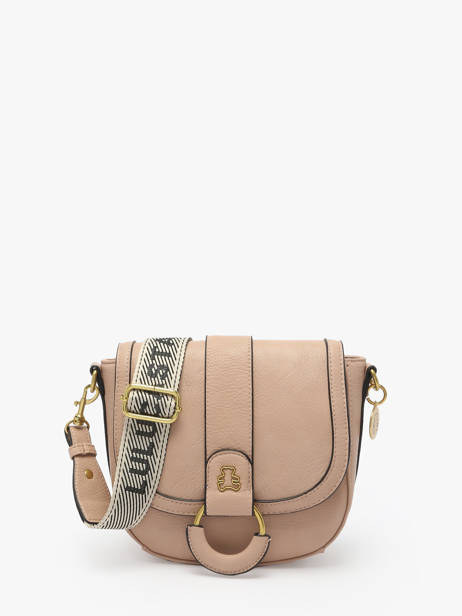 Sac Bandoulière Anneau Lulu castagnette Beige anneau YSEE