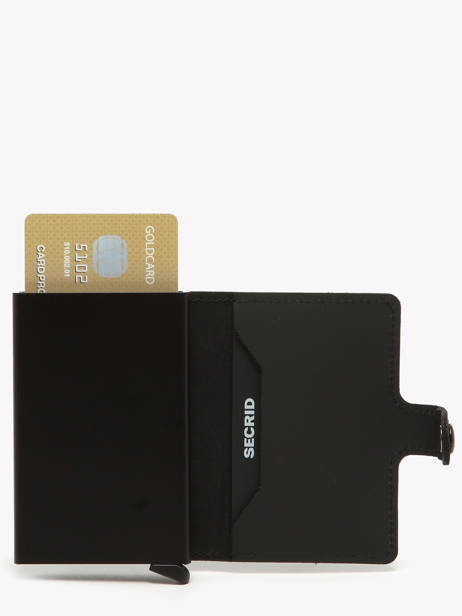 Porte-cartes Cuir Secrid Noir matte MM vue secondaire 1