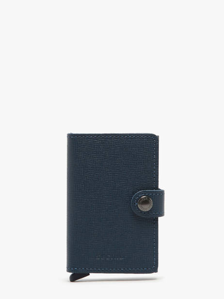 Porte-cartes Cuir Secrid Bleu crisple MC