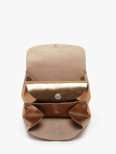 Leather Le Gustave Coin Purse Paul marius Gold vintage GUSTAVEM other view 1